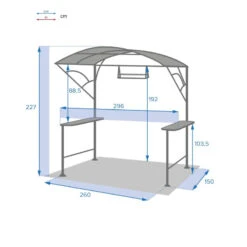 Abri Barbecue En Acier Hespéride Neiba Graphite 11 Abri Barbecue En Acier Hespéride Neiba Graphite -ATMOSPHERA || Intex || Demeyere Soldes abri barbecue en acier hesperide neiba noir graphite 4