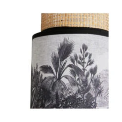 Applique Incurvée Ombrage Rotin Et Tissu Palmier Ostaria -ATMOSPHERA || Intex || Demeyere Soldes applique incurvee ombrage rotin et tissu palmier ostaria 2