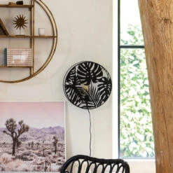 Applique Métal Noir Feuilles Olas Atmosphera -ATMOSPHERA || Intex || Demeyere Soldes applique metal noir feuilles olas atmosphera 4