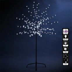Arbre Lumineux 200 Fleurs LED Blanches