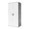 Armoire 2 Portes Blanc Et Gris Soma -ATMOSPHERA || Intex || Demeyere Soldes armoire 2 portes blanc et gris soma