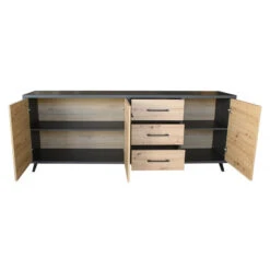 Bahut 3 Portes 3 Tiroirs Wiva -ATMOSPHERA || Intex || Demeyere Soldes bahut 3 portes 3 tiroirs wiva 1 2