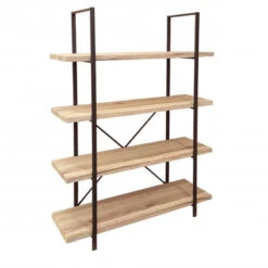 Bibliothèque 4 étagères Chicago -ATMOSPHERA || Intex || Demeyere Soldes bibliotheque 4 etageres chicago 2