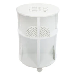 Bibliothèque Ronde Petite Histoire Enfant Roulettes Gris Atmosphera -ATMOSPHERA || Intex || Demeyere Soldes bibliotheque ronde petite histoire enfant roulettes gris atmosphera 1