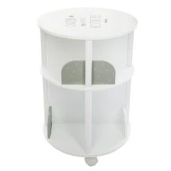 Bibliothèque Ronde Petite Histoire Enfant Roulettes Gris Atmosphera -ATMOSPHERA || Intex || Demeyere Soldes bibliotheque ronde petite histoire enfant roulettes gris atmosphera 3