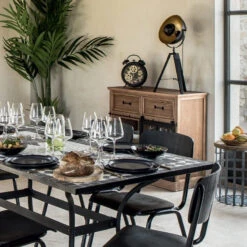 Buffet 1 Porte Vitrée 2 Tiroirs Danik Bois Atmosphera 10 Buffet 1 Porte Vitrée 2 Tiroirs Danik Bois Atmosphera -ATMOSPHERA || Intex || Demeyere Soldes buffet 1 porte vitree 2 tiroirs danik bois atmosphera 1