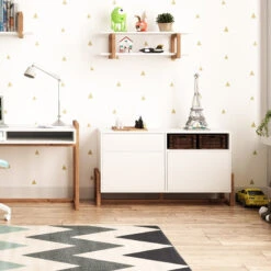 Buffet 1 Tiroir 2 Portes Oslo Blanc -ATMOSPHERA || Intex || Demeyere Soldes buffet 1 tiroir 2 portes oslo blanc 3