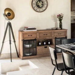 Buffet 2 Portes Coulissantes 4 Tiroirs Danik Atmosphera 11 Buffet 2 Portes Coulissantes 4 Tiroirs Danik Atmosphera -ATMOSPHERA || Intex || Demeyere Soldes buffet 2 portes coulissantes 4 tiroirs danik atmosphera 1