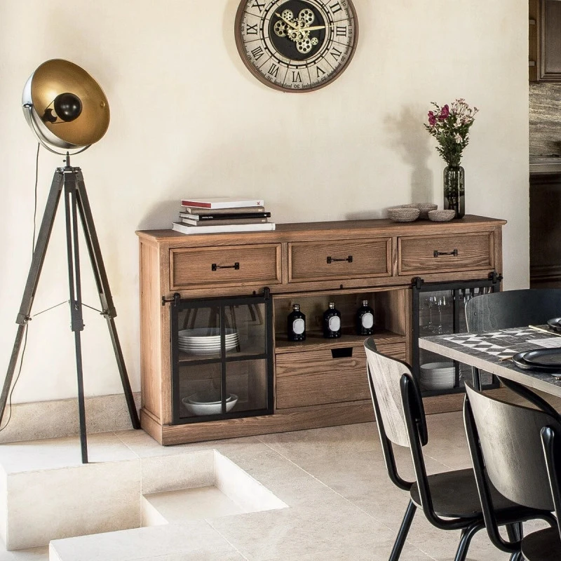 Buffet 2 Portes Coulissantes 4 Tiroirs Danik Atmosphera 4 Buffet 2 Portes Coulissantes 4 Tiroirs Danik Atmosphera – Image 2