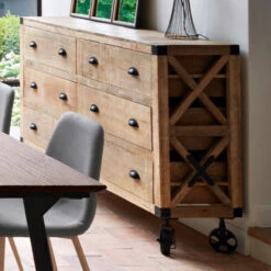 Buffet 6 Tiroirs Silas Atmosphera -ATMOSPHERA || Intex || Demeyere Soldes buffet 6 tiroirs silas atmosphera 1 5