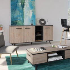 Demeyere Buffet Bas Bruce 3 Portes 3 Niches -ATMOSPHERA || Intex || Demeyere Soldes buffet bas bruce 3 portes 3 niches 6