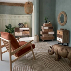 Buffet En Bois De Manguier Koval Nuances Unies Atmosphera -ATMOSPHERA || Intex || Demeyere Soldes buffet en bois manguier koval nuances unies atmosphera 7