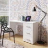 Bureau Open 3 Tiroirs Blanc -ATMOSPHERA || Intex || Demeyere Soldes bureau open 3 tiroirs blanc