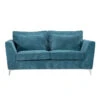 Canapé 2 Places Isla Velours Côtelé Bleu -ATMOSPHERA || Intex || Demeyere Soldes canape 2 places isla bleu
