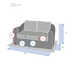 Canapé 2 Places Moorea Savana Hespéride -ATMOSPHERA || Intex || Demeyere Soldes canape 2 places moorea savana hesperide 2
