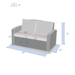 Canapé 2 Places Polynésia Naturae Hespéride -ATMOSPHERA || Intex || Demeyere Soldes canape 2 places polynesia naturae hesperide 2