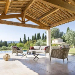 Canapé De Salon Extérieur 3 Places Embruns Hespéride -ATMOSPHERA || Intex || Demeyere Soldes canape de salon exterieur 3 places embruns hesperide 2