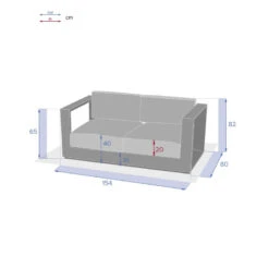 Canapé Extérieur 2 Places Allure Blanc Hespéride -ATMOSPHERA || Intex || Demeyere Soldes canape exterieur 2 places allure blanc hesperide 2