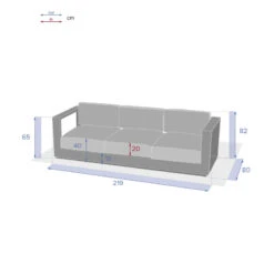 Canapé Extérieur 3 Places Allure Blanc Hespéride -ATMOSPHERA || Intex || Demeyere Soldes canape exterieur 3 places allure blanc hesperide 2
