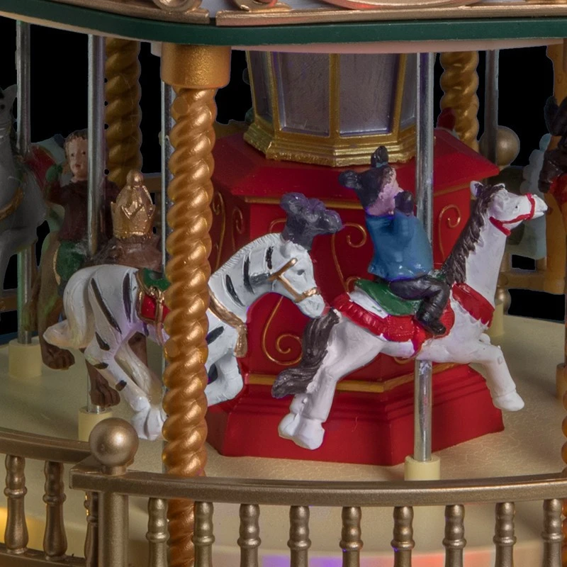 Carrousel De Noël Animé, Musical Et Lumineux 4 Carrousel De Noël Animé, Musical Et Lumineux – Image 2
