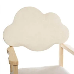 Chaise Enfant Nuage Blanc Pieds Bois Atmosphera -ATMOSPHERA || Intex || Demeyere Soldes chaise enfant nuage blanc pieds bois atmosphera 2