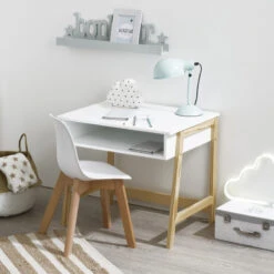 Chaise Enfant Pieds Bois Atmosphera Blanc -ATMOSPHERA || Intex || Demeyere Soldes chaise enfant pieds bois atmosphera blanc 3