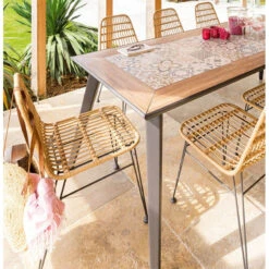 Chaise Extérieure Lambada Sésame & Graphite Hespéride -ATMOSPHERA || Intex || Demeyere Soldes chaise exterieure lambada sesame graphite hesperide 2