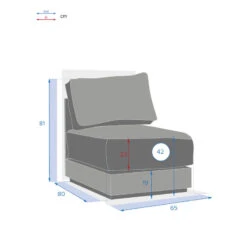 Chauffeuse 1 Place Pour Salon Allure Graphite Hespéride -ATMOSPHERA || Intex || Demeyere Soldes chauffeuse 1 place pour salon allure graphite hesperide 1 3
