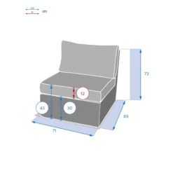 Chauffeuse Extérieur Moorea Hespéride Terre D'ombre -ATMOSPHERA || Intex || Demeyere Soldes chauffeuse exterieur moorea hesperide terre ombre 2