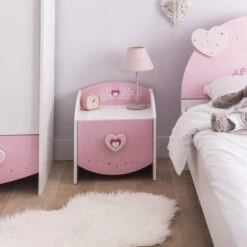 Demeyere Chevet 1 Tiroir Anastasia Rose 6 Demeyere Chevet 1 Tiroir Anastasia Rose -ATMOSPHERA || Intex || Demeyere Soldes chevet 1 tiroir mulan rose 1