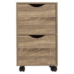 Chiffonnier 2 Tiroirs Sur Roulettes 5Five -ATMOSPHERA || Intex || Demeyere Soldes chiffonnier 2 tiroirs sur roulettes 5five 2