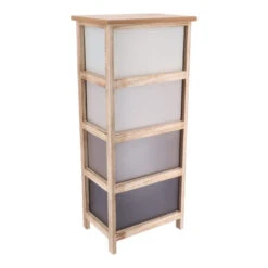 Chiffonnier Grand Modèle 4 Tiroirs Dégradé Taupe -ATMOSPHERA || Intex || Demeyere Soldes chiffonnier grand modele 4 tiroirs degrade taupe 2