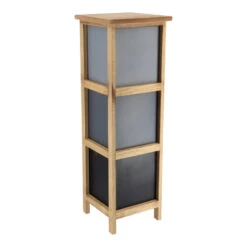 Chiffonnier Petit Modèle 3 Tiroirs Dégradé Gris -ATMOSPHERA || Intex || Demeyere Soldes chiffonnier petit modele 3 tiroirs degrade de gris 2