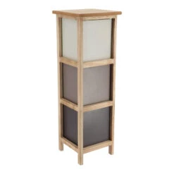 Chiffonnier Petit Modèle 3 Tiroirs Dégradé Taupe -ATMOSPHERA || Intex || Demeyere Soldes chiffonnier petit modele 3 tiroirs degrade taupe 2