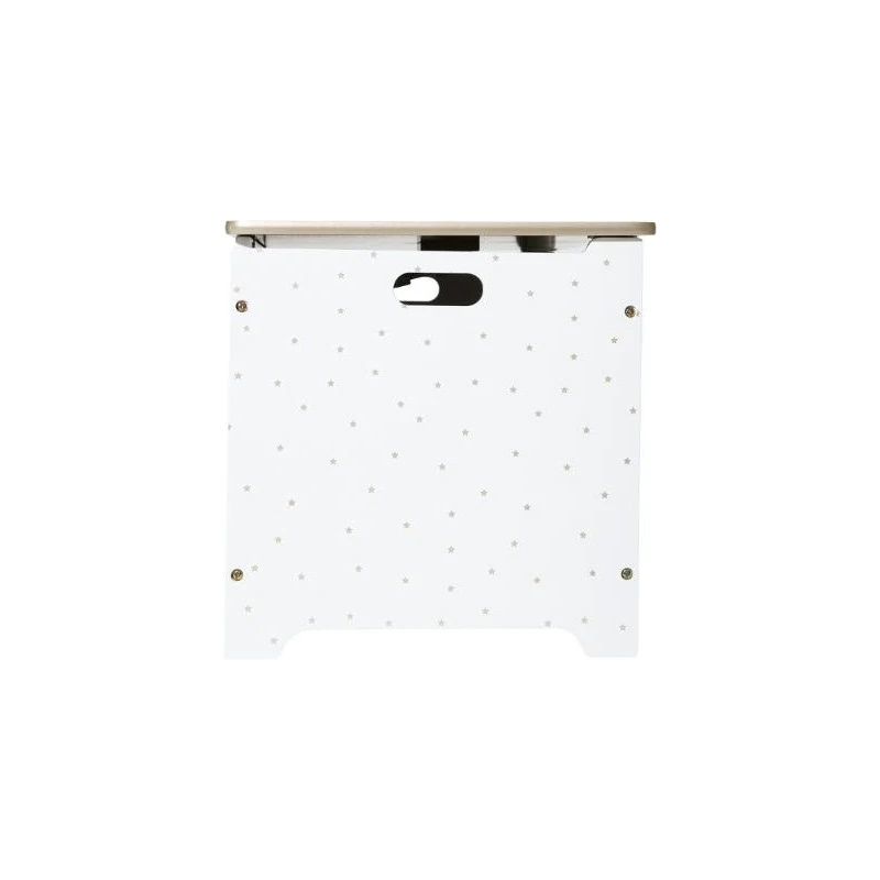 Coffre à Jouets 58 Cm Blanc Et Doré Atmosphera 7 Coffre à Jouets 58 Cm Blanc Et Doré Atmosphera – Image 5