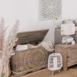 Coffre Chambre Shirel En Bois Blanchi Atmosphera -ATMOSPHERA || Intex || Demeyere Soldes coffre chambre shirel en bois blanchi atmosphera 1