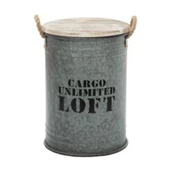 Coffres Bidons Gris Loft - Lot De 3 - Atmosphera 10 Coffres Bidons Gris Loft - Lot De 3 - Atmosphera -ATMOSPHERA || Intex || Demeyere Soldes coffres bidons gris loft lot 3 atmosphera 3