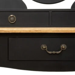 Coiffeuse Noire 3 Tiroirs Chrysa Atmosphera 11 Coiffeuse Noire 3 Tiroirs Chrysa Atmosphera -ATMOSPHERA || Intex || Demeyere Soldes coiffeuse noire 3 tiroirs chrysa atmosphera 4