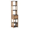Colonne De Rangement 1 Porte En Acacia -ATMOSPHERA || Intex || Demeyere Soldes colonne de rangement 1 porte en acacia
