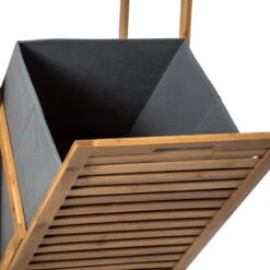 Colonne Salle Bain Varia Naturel Panier Linge Bambou -ATMOSPHERA || Intex || Demeyere Soldes colonne salle bain varia naturel panier linge bambou 2