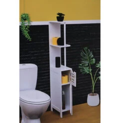 Colonne Salle De Bain étroite 2 Portes Miami -ATMOSPHERA || Intex || Demeyere Soldes colonne salle de bain etroite 2 portes miami 1