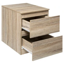 Chevet 2 Tiroirs 38 Cm Dolo Naturel 5five -ATMOSPHERA || Intex || Demeyere Soldes commode 2 tiroirs 38 cm naturel 5five 1