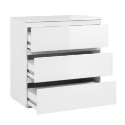 Commode 3 Tiroirs Capetown Blanc -ATMOSPHERA || Intex || Demeyere Soldes commode 3 tiroirs capetown blanc 2