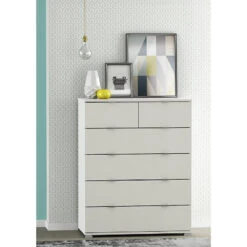 Demeyere Commode 4+2 Tiroirs Blanche Perfect -ATMOSPHERA || Intex || Demeyere Soldes commode 42 tiroirs blanche perfect 2