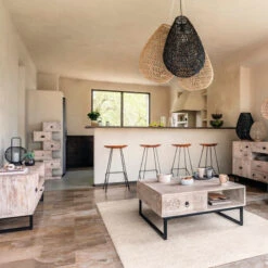 Commode Ajay 6 Tiroirs Bois Massif Atmosphera 8 Commode Ajay 6 Tiroirs Bois Massif Atmosphera -ATMOSPHERA || Intex || Demeyere Soldes commode ajay 6 tiroirs bois massif atmosphera 1