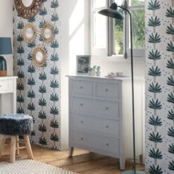 Commode Charme 5 Tiroirs Blanc Atmosphera -ATMOSPHERA || Intex || Demeyere Soldes commode charme 5 tiroirs blanc 1