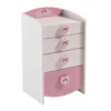 Demeyere Commode Enfant 4 Tiroirs Anastasia Rose Et Blanche -ATMOSPHERA || Intex || Demeyere Soldes commode enfant 4 tiroirs mulan rose et blanche