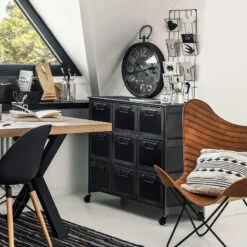 Commode Métal 9 Tiroirs Broc Atmosphera -ATMOSPHERA || Intex || Demeyere Soldes commode metal 9 tiroirs zaret atmosphera 2