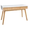 Console Sur Pieds Bois Elva Blanc Atmosphera -ATMOSPHERA || Intex || Demeyere Soldes console sur pieds bois elva blanc atmosphera