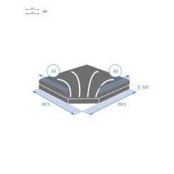 Dalle 15kg Pour Pied De Parasol En Croix Hespéride Noir -ATMOSPHERA || Intex || Demeyere Soldes dalle 15kg pour pied de parasol en croix hesperide noir 3